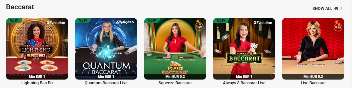 Leovegas Baccarat