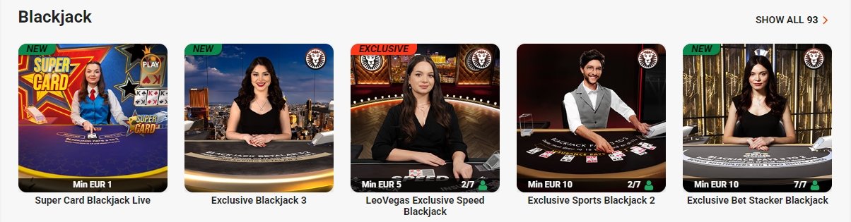 leovegas blackjack